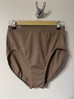 High-Waist Bottoms in Taupe